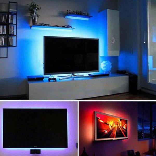 

strips led strip rgb waterproof multicolor flexible with 44 keys remote control decoration a1