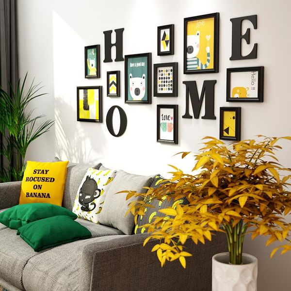 

frames and mouldings inkanear modern fashion painting nautical style po frame set clock solid wood home decor wall decoration diy hf9072