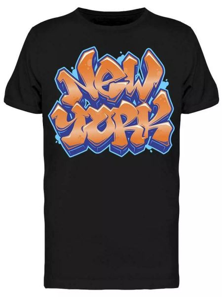 

new york graffiti tee men's -image by shutterstock, White;black
