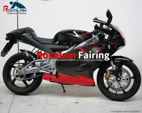 Para Aprilia RS125 2001 2002 2003 2004 2005 partes do corpo Rs 125 01-05 RS125 Red Black Plasting Fairings cobre