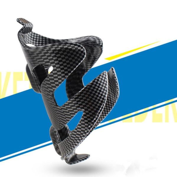 

2pcs mountain cycling bike bicycles quick release carbon fiber water bottle holder cups cage (black) bottles & cages