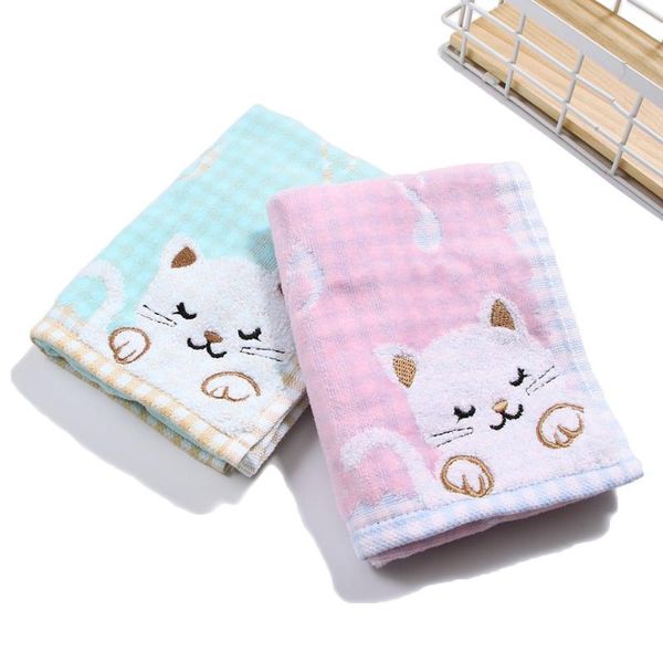 

towel 1pc cotton children kids super soft cute kittens high end
