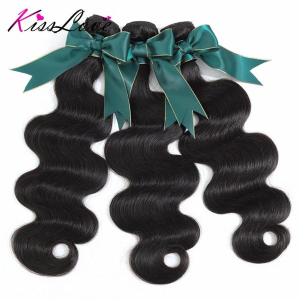 

human hair bulks extension body wave bundles remy 1/3 piece, Black