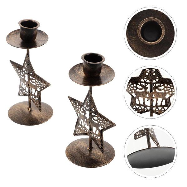 

candle holders 2pcs fashionable small durable supporters retro decors