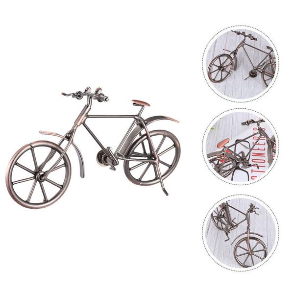 

wrought iron bike statues retro sculpture deskadornment supplies decorative objects & figurines