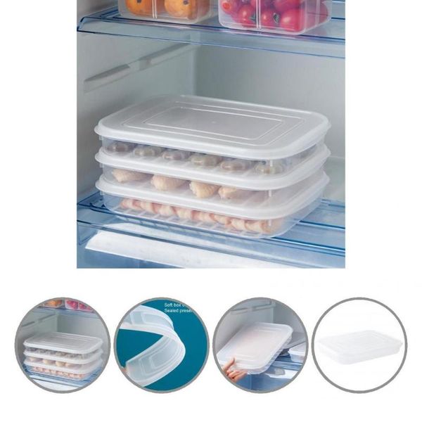 

storage bottles & jars durable microwave safe leak-proof seafood fish refrigerator organizer for home fresh box fridge