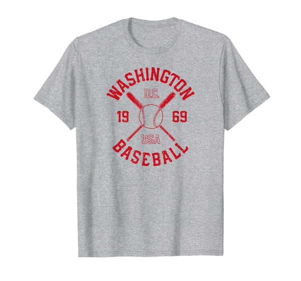 

washington dc baseball vintage distressed national gift t-shirt, White;black