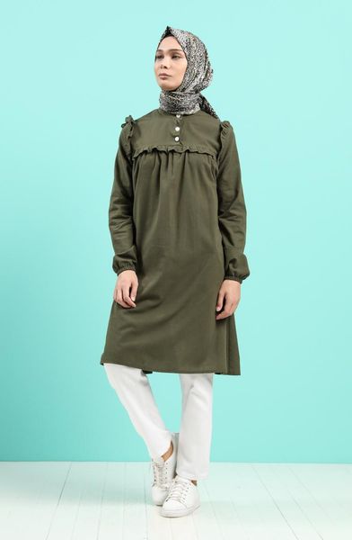 

women's blouses & shirts minahill khaki tunic 0024-03, White