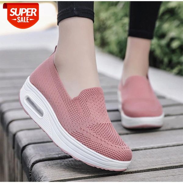 

women's flat platform shoes breathable vulcanized woman slip on casual fashion ladies walking female summer 2020 new #if1v