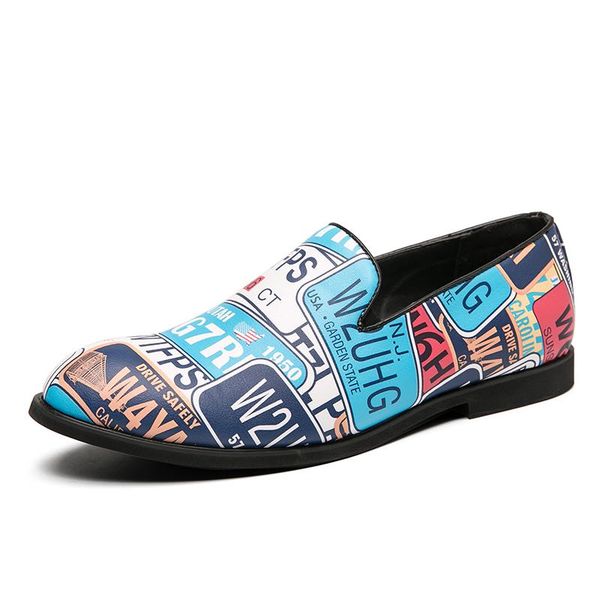 

dress shoes men office fashion patent leather comfortable formal brand, Black
