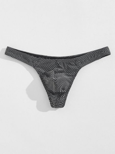 

men allover print brief z37m#, Black;brown