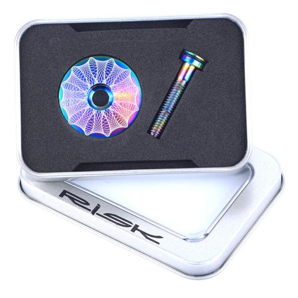 

tools risk bicycle hand bar cap bike headset stem bolt titanium alloy screw set for mountain road