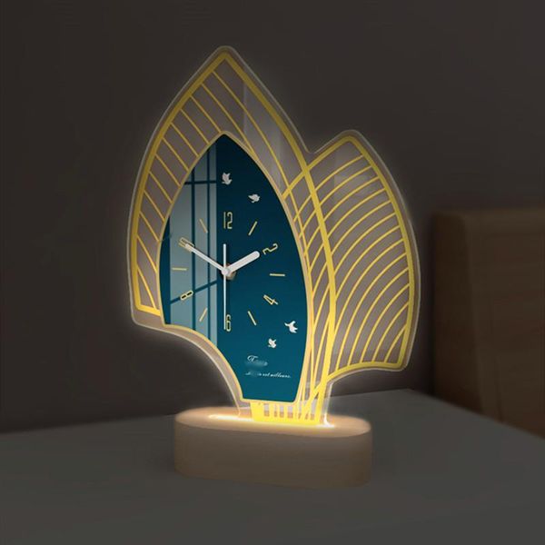 

desk & table clocks clock decoration home living room desktv cabinet creative light luxury high-end 2021