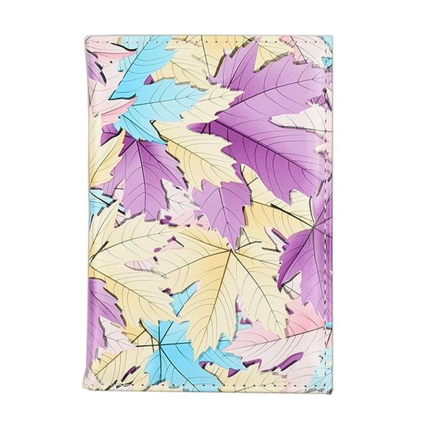 

card holders dikedaku elegant print passport cover for women waterproof pu leather wallet cute lady travel, Brown;gray