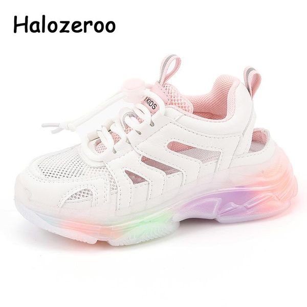 

spring kids sport sneakers baby boys multicolor brand shoes children mesh casual girls chunky trainers athletic & outdoor, Black