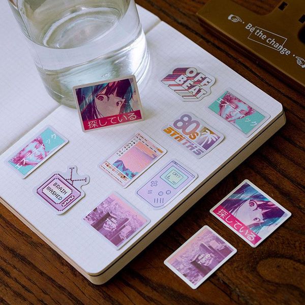 

gift wrap 50pcs/box diary decoration cute mini sticker self-adhesive school office stationery multipurpose scrapbooking label stickers