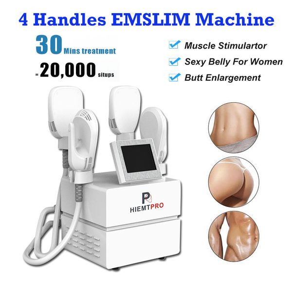 4 ручки Emslim Beauty Machine Быстрая похудение формы корпуса высокой интенсивности сфокусированные электромагнитные тесла целлюлитное клиническое устройство для удаления целлюлита Tesla