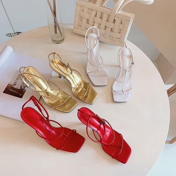 

summer high heel shoes women's gladiator sandals simple and elegant sweet dating sandalias mujer, Black