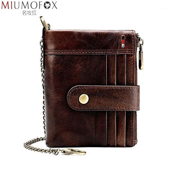 

anti-theft men wallets genuine leather bifold vintage short male purse coin pouch multi-functional designer cards wallet1, Red;black