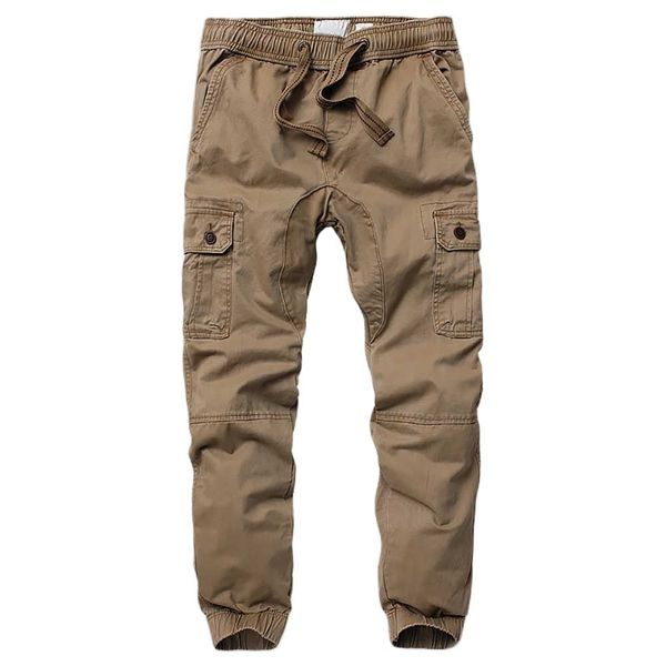 

pants camouflage joggers man military army style cotton trousers cargo pants density fabric men clothes, Black