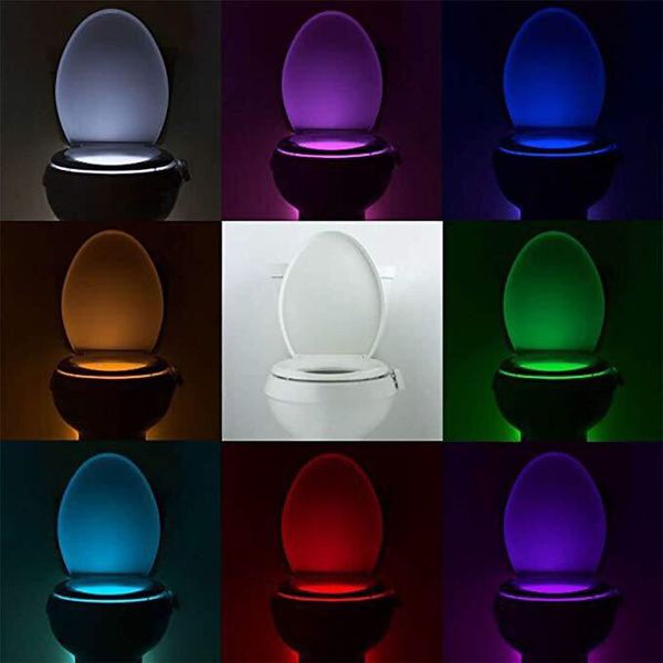 

toilet night light 8 or 16 colors changing toilet bowl nightlight for bathroom