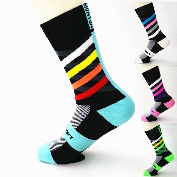 

breathable summer men women cycling riding socks outdoor sports running basketball football quick dry, Black
