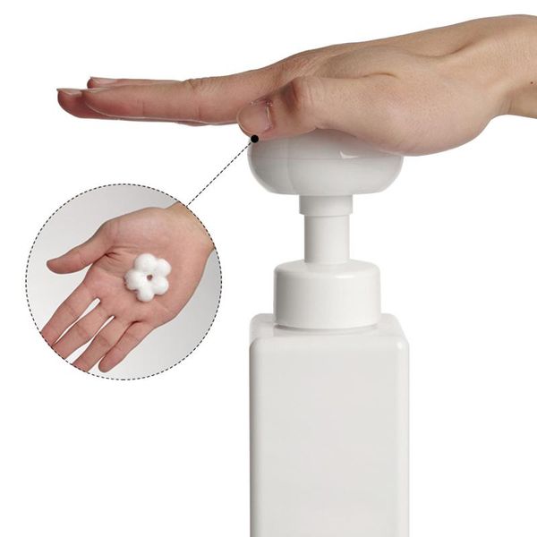 

liquid soap dispenser bottle foaming lotions refillable flower pump head shampoo cosmetic empty 250ml 300ml