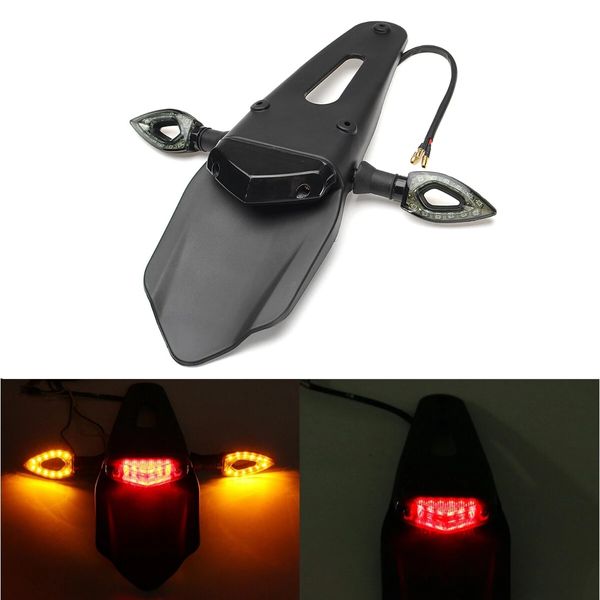 12V LED Enduro Fender Fanale posteriore Freno Indicatore di direzione per moto Dirt Bike