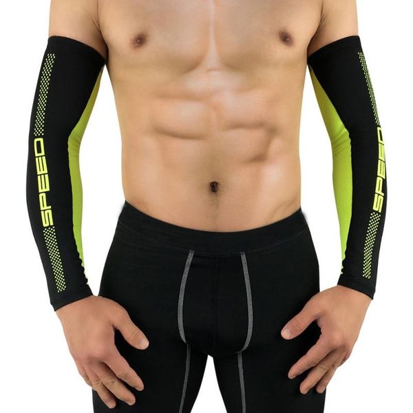 

elbow & knee pads camping bicycle arm sleeve sports cycling volleyball basketball sleeves for arms cuffs bracers uv breathable lycra, Black;gray