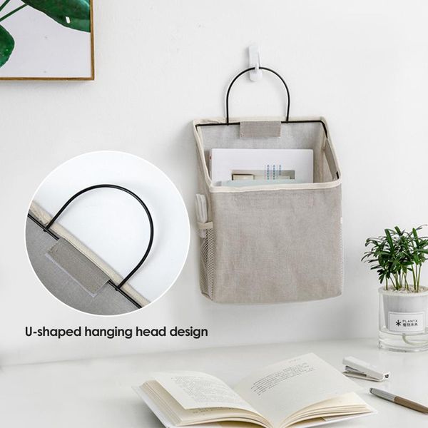 

storage bags vogvigo 2pcs wall hanging organizer bag closet for pocket bathroom dormitory linen cotton box