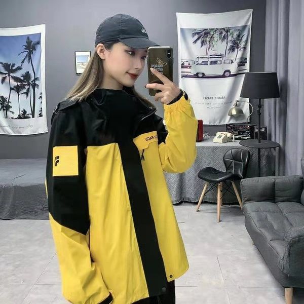 

high end lovers outdoor jacket women's light windproof clothes trendy men's spring and autumn loose coats casual outerwear, Black;brown