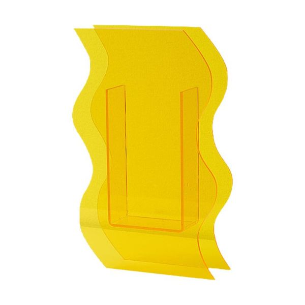 

vases 1pc wavy shaped vase deskflower vessel dried adornment (yellow)