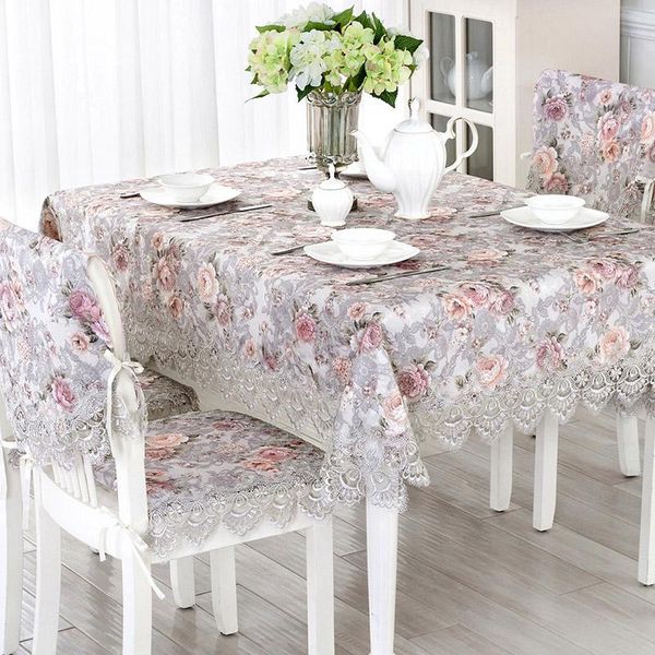 

table cloth lace fabric tablecloth coffee chair cover mat set european countryside runner