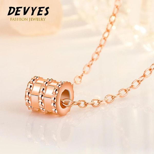 

pendant necklaces temperament women elegant slim waist cylinder clavicle chain necklace jewelry accessory for valentine day, Silver