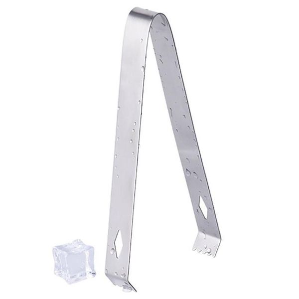 

ice buckets and coolers 1pcs stainless steel tongs for barbecue party bar bbq clip bread clamp tong kitchen tool accessories