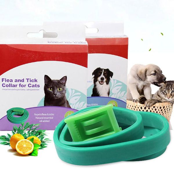 

dog collars & leashes pet cat anti lice plague flea effective kill parasite deworming insect repellent oils tick prevention