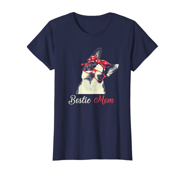 

Womens Bostie Mom Boston Terrier Gift For Women T-Shirt, Mainly pictures
