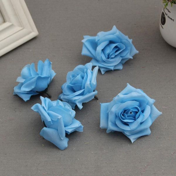 

pcs fake artificial silk rose heads flower buds diy bouquet home wedding craft decor supplies fou99 decorative flowers & wreaths