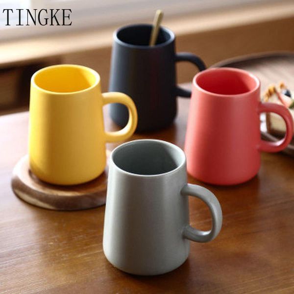 

450ml fashion crater frosted nordic ins ceramic cup simple mug creative coffee milk home office water female mugs