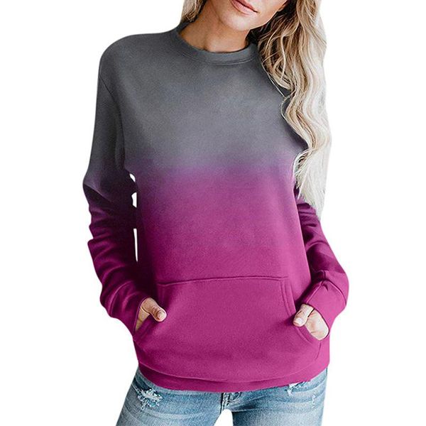

women's hoodies & sweatshirts tie dye for women fashion print sweatshirt loose long sleeve streetwear clothes hoodie autumn, Black