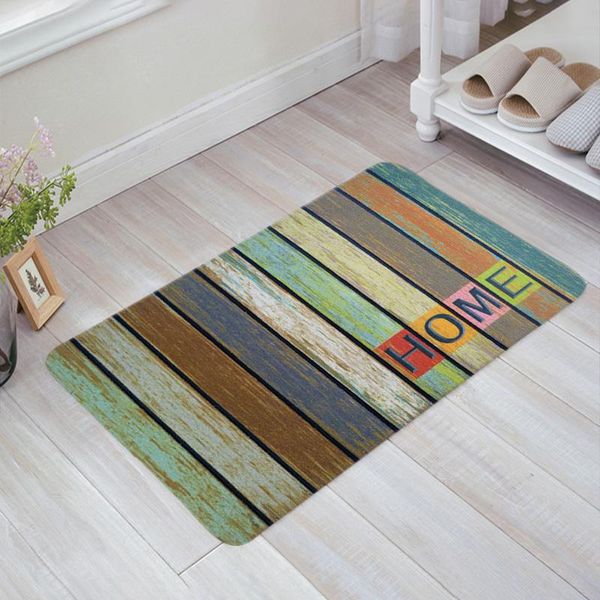 

cushion/decorative pillow wood home doormat welcome rectangle anti-slip carpet rug bedroom entrance floor mats