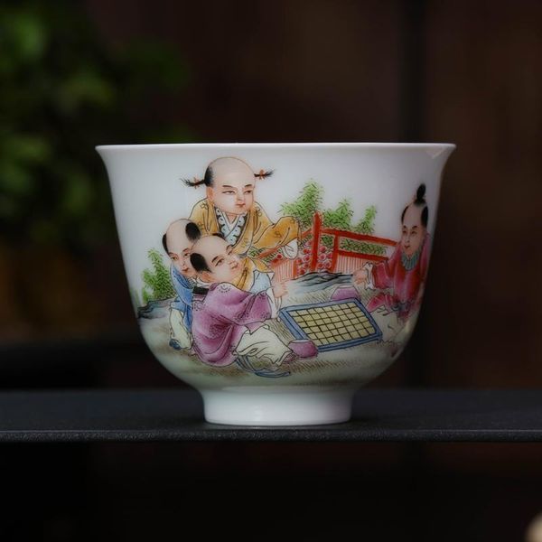 

cups & saucers changwuju in jingdezhen the handpainted famille rose porcerlain tea cup for host use painted by jinhongxia