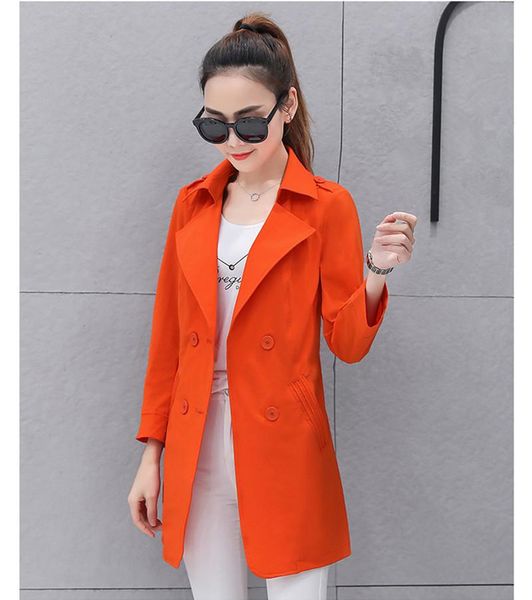 

women's trench coats boollili arrival 2021 windbreaker coat spring double breasted casaco feminino autumn slim ladies, Tan;black