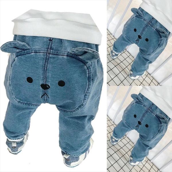 

spring and autumn kids clothing casual jeans pants children baby girls denim harem, Blue