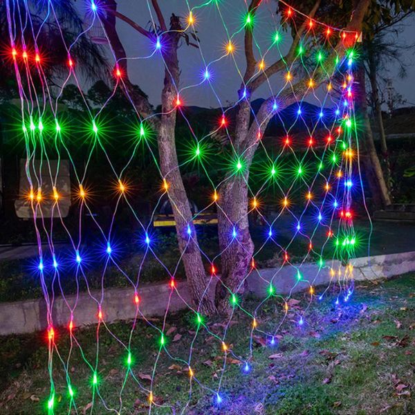 

3x2m 200 led net mesh string lights 8 modes 31v low voltage fairy christmas for xmas trees,bushes,wedding,garden strings
