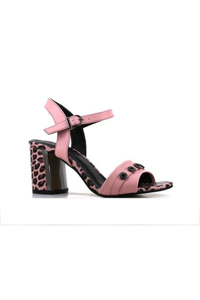 

sandals women powder leopard, Black