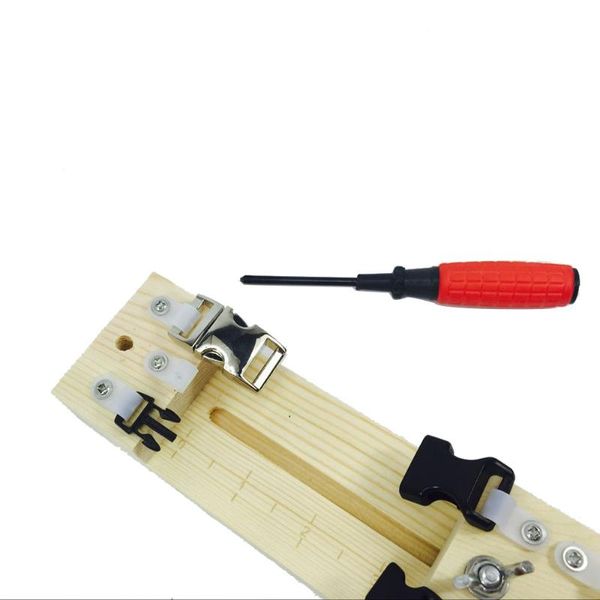 

camping knitting tool wristband diy wood jig bracelet maker outdoor gadgets