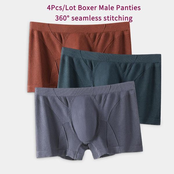 

underpants 4pcs/lot mens underwear boxers shorts fashion men soft boxer briefs comfortable breathable male, Black;white