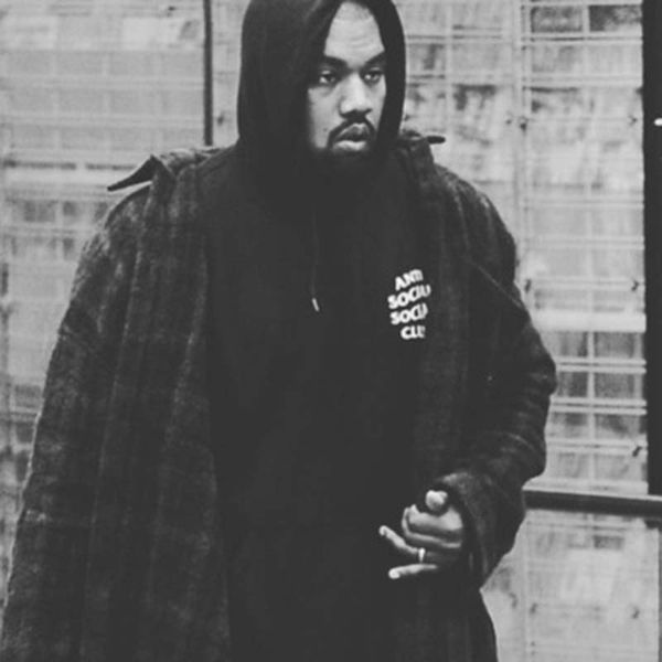

men's wear kanye anti high street men's hoodie, Black