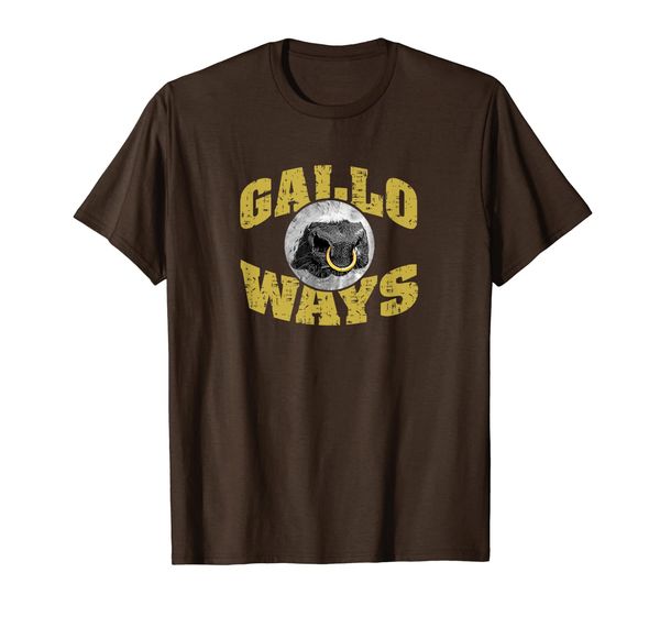 

galloways | organic breeder and cattle farmer t-shirt, White;black